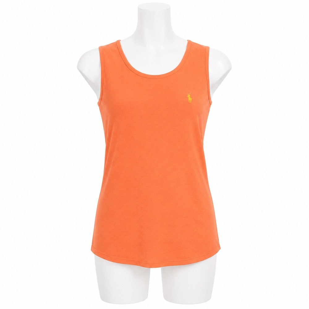Ralph Lauren Sport Tank Top XL Papaya Orange Coastal Prep Golf Resort‎ Cotton